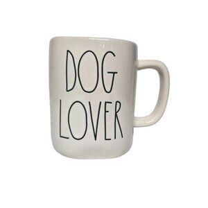 Rae Dunn By Magenta White "Dog Lover" Ceramic‎ Mug